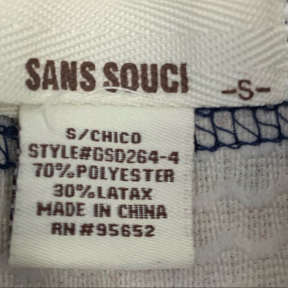 ⭐️3/$15⭐️ Sans Souci Navy Floral Strapless Dress - Picture 6 of 8